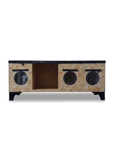 Kedi Yuvası Kedi Evi Kedi Barınağı Kedi Mamaliği 120x40x36 Cm İç Ve Dış Mekan Isı Ve Su Yalıtımlı