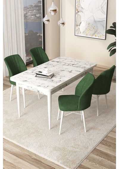 Canisa Arp Serisi, 71x110 Sabit Mutfak Masa Takımı,beyaz Mermer Desen Masa 4 Haki Yeşil Sandalye Masa Beyaz Sandalyeler Haki Yeşil Canisa Arp Serisi, 71x110 Sabit Mutfak Masa Takımı,beyaz Mermer Desen Masa 4 Haki Yeşil Sandalye Masa Beyaz Sandalyeler Haki Yeşil