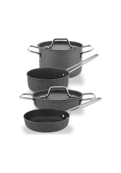 Hascevher Mini Chef Granit Oyuncak 6 Pcs Tencere Seti Granit Kaplamalı