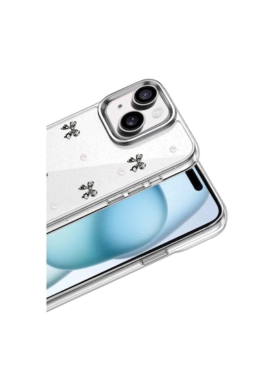 Apple iPhone Uyumlu 15 Fiyonk Desenli Kapak - Desen 8 Çok Renkli