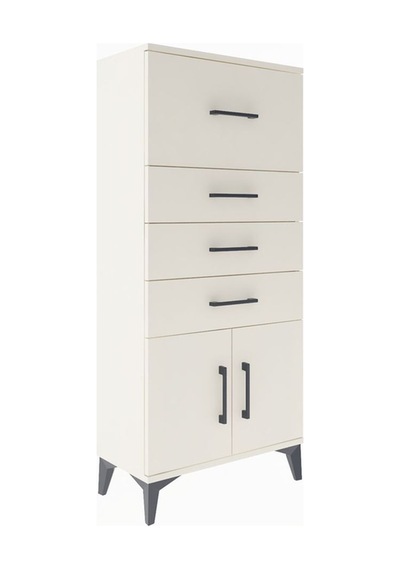 Arges Dolap 4 Çekmeceli 2 Kapaklı 60x30x134 Aytaşı-aytaşı Aytaşı