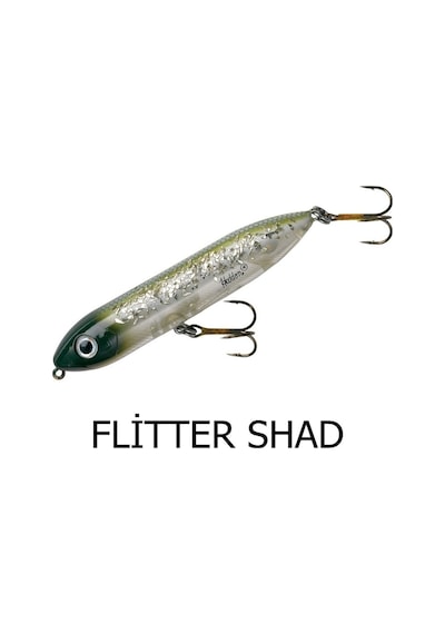 Heddon Super Spook Jr. Su Üstü Suni Yem Flitter Shad