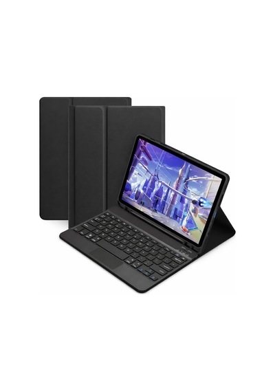 Microcase Honor Pad X9a 11.5 İnch Tablet İçin Bluetooth Touchpad Klavye + Standlı Kılıf - Bkk5 Mavi