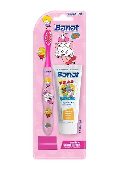 Banat Kral Şakir Diş Macunu 25 Ml+diş Fırçası Seti 5 Adet