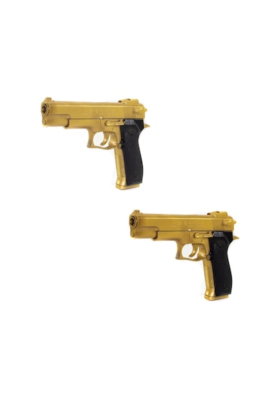 Boncuk Tabanca Gold Glock Colt Eagle 2 Adet 600 Boncuk Mermi