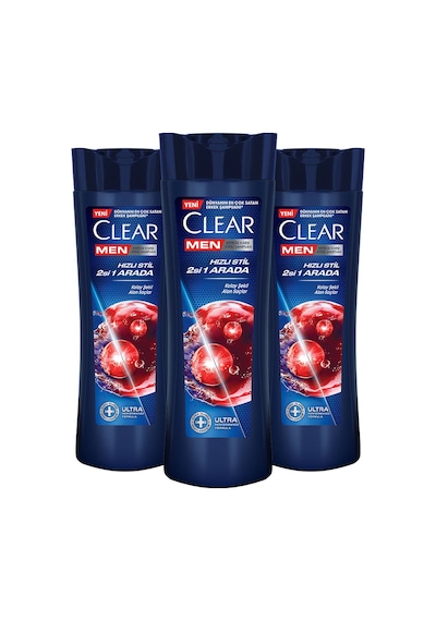 Men Kepeğe Karşı Etkili Şampuan Hızlı Stil 2si 1 Arada 350 Ml X 3