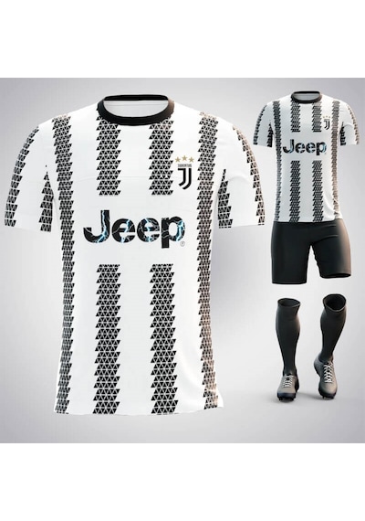 Mugees Juventus Erkek Halı Saha Forması Tasarımı Futbol Forması Kişiye Özel Beyaz