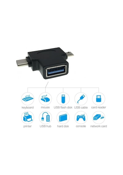 Usb 3.0 To Type C Micro Usb 3.1 Şarj Çevirici 4372A Adaptör Dönüş