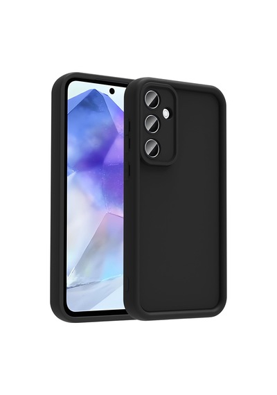 Galaxy Uyumlu A56 Kılıf Kamera Korumalı Kalın Silikon Üstün Koruma Pazarplus Koyu Yeşil