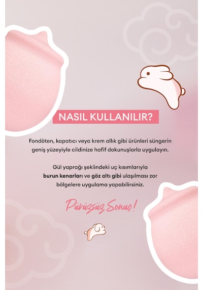 Gül Şeklinde Makyaj Süngeri Perıpera Rose Puff 69554566