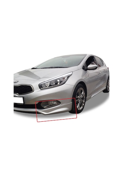 Kia Ceed Uyumlu Ön Tampon Flap Parlak Siyah Sağ Sol Plastik