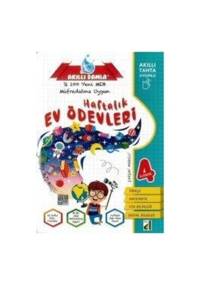 4.Sınıf Haftalık Ev Ödevleri - Damla Yayınevi