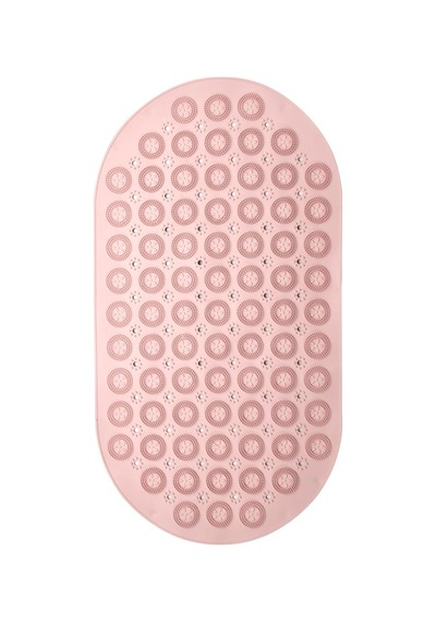 Massage Bath Mat Masajlı Vantuzlu Banyo & Duş Kaydırmazı Paspası Pembe