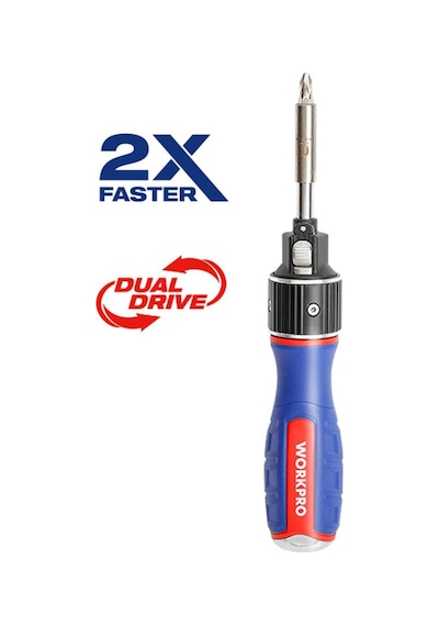 Workpro Wp221069 6-ın-1 Profesyonel Cr-v Cırcırlı Manyetik Tornavida Seti