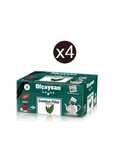 Ofçaysan Çamlıca Filizi Siyah Süzen Demlik Poşet Çay 4'lü 30 X 15 G