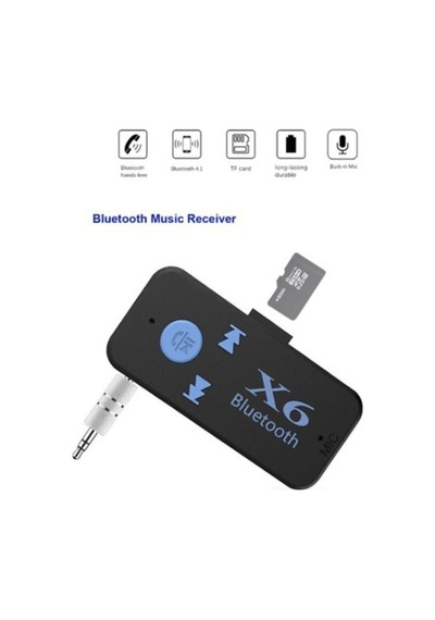 Bluetooth Müzik Alıcısı 3.5 Mm Aux Adaptör Araç Kiti 3in1 - Cyber An-6999 X6