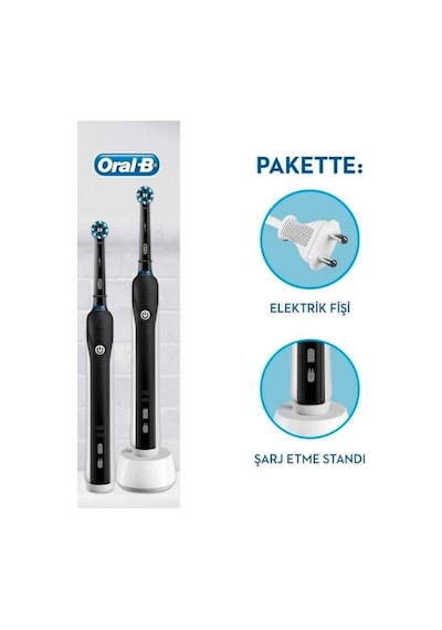 Oral-B Pro1 790 Black Edition Cross Action Şarj Edilebilir Diş Fırçası 2'li