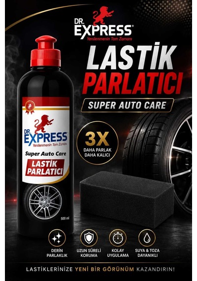 Premium Lastik Parlatıcı Jel 500 Ml Uzun Süre Etkili Yeni Görünüm Pratik Uygulama Sünger Hediyeli 2'lü Set - 926101319