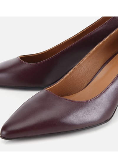 Hotiç Kadın Deri Bordo Klasik İnce Topuklu Stiletto 01ayh336230a780 01ayh336230a780