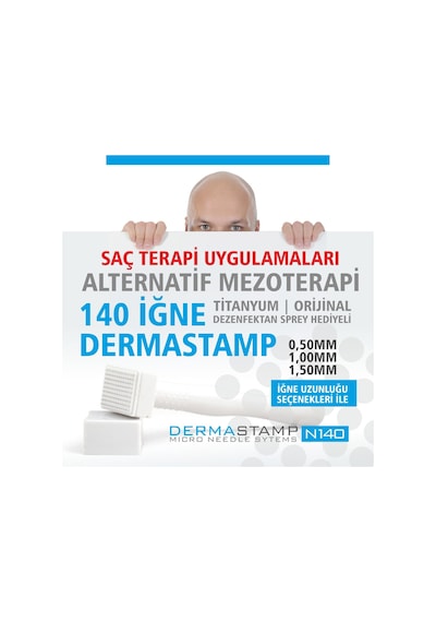 Drs N140 İğne Dermastamp 1.50 MM Derma Mikro Stamp + Temizleme Spreyi