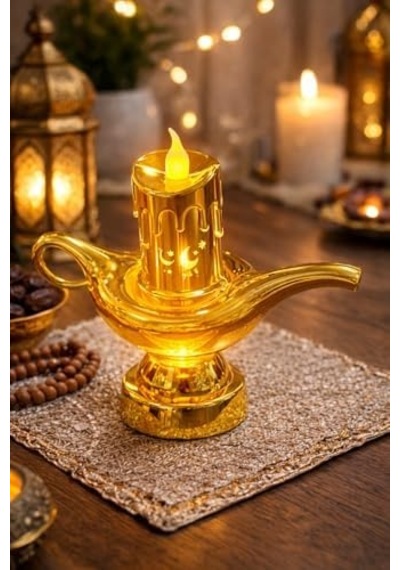 Gold Lambalı Pilli Led Işık, Askılı Fener Süsü Sarı Işıklar Peri Işıkları Aydınlatmalı Şerit Led Ramazan Süsü Led Işık .