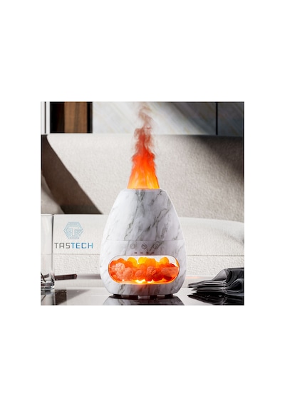 Himalaya Tuz Lambası 3d Alev Aroma Yayıcı Ultrasonik Uçucu Yağ Difüzörü Oda Hava Nemlendirici