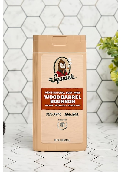 Dr. Squatch Men's Wood Barrel Bourbon Duş Jeli 414ml Baharat