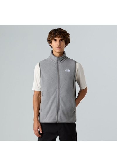The North Face Erkek Glacıer Fleece Polar Yelek Nf0a8dqncqı1 Gri