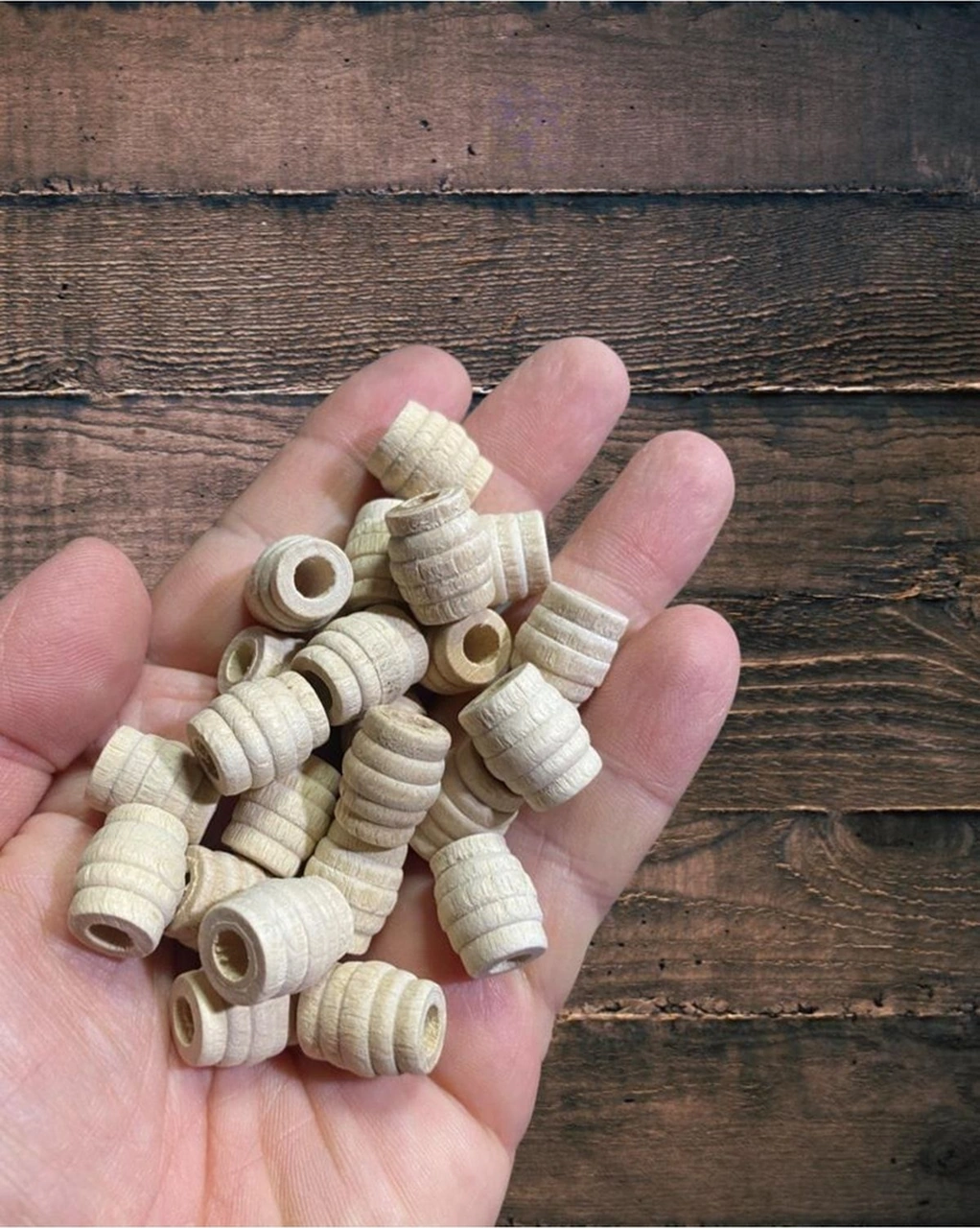 20 Adet Kovan Boncuk - 15mm Ham Işlenmemiş -