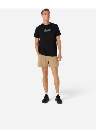 Asics Asıcs Logo Graphıc Tee Erkek Siyah Kısa Kollu Tshirt 2031f334-001