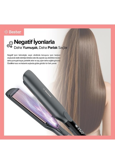 S9100 Proluxe Flexstyle 45mm Geniş Plakalı Saç Düzleştirici
