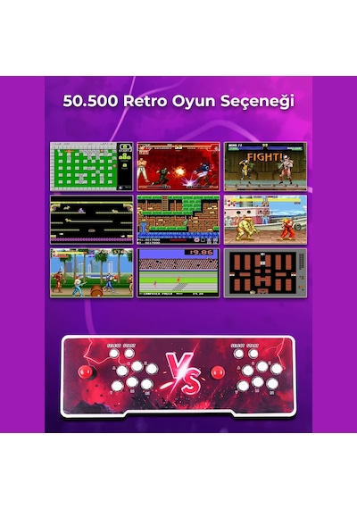 Schitec 4khd 3d Gamebox Arcade 48 Emülatörlü Oyun Konsolu Pandora Atari Makinası 50000 Oyunlu Tv Baglanan Habl1