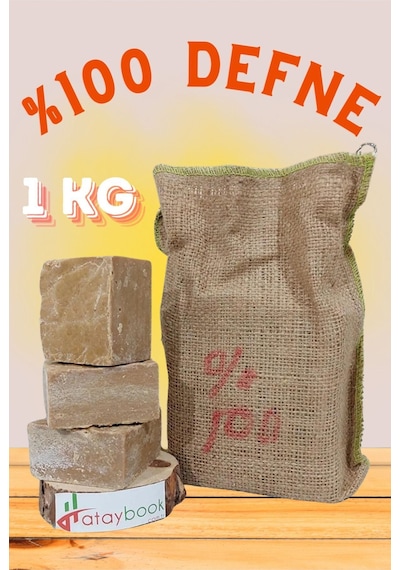 Hatay %100 Saf Defne Sabunu 1 Kg Ham Defne Yağı Sabunu 6 Adet Doğal