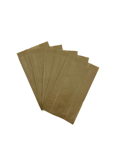 1 Kg Orta Boy Kraft-şamua Çizgili Kese Kağıdı, Hediye Paketi 12x29cm Düz Renk