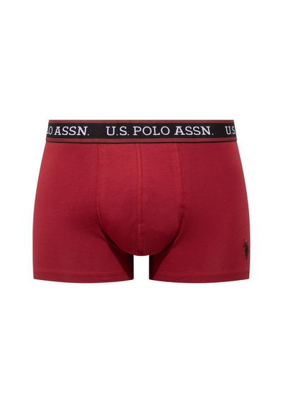U.s. Polo Assn. 80651 Bordo - Antrasit Melanj - Siyah 3 Lü Boxer Bordo - Antrasit Melanj - Siyah