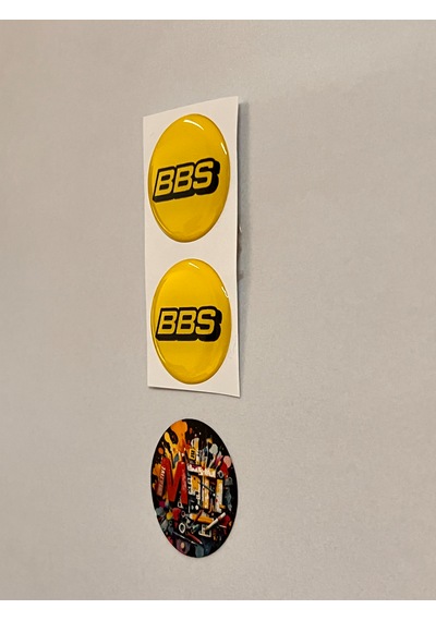 Bbs Damla Sticker Etiket Kabartmalı 3dsilikon Direk Arması Etiketçilere Özel Bbs Epoksi2adet 3,5x3,5cm Sarı
