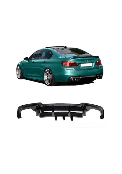 BMW F10 2011-2017 PLASTİK BOYASIZ M5 VÖRSTEINER ARKA DİFÜZÖR