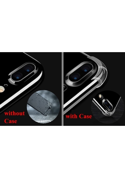 Apple Uyumlu iPhone 5 6 7 8 X Plus Kaliteli Anti Sok Seffaf Kilif 519180259