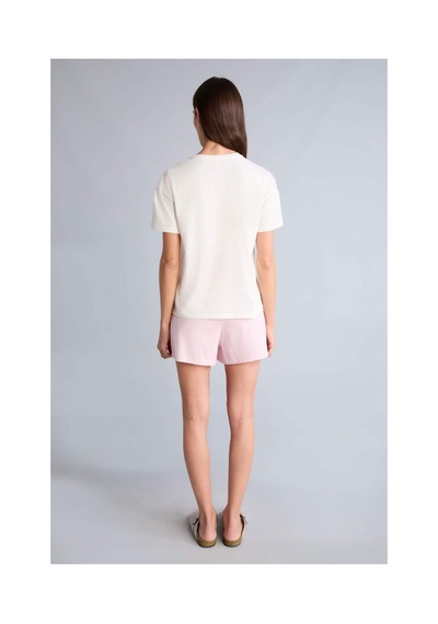 Defacto Regular Fıt Elastik Bel Kısa Kollu 2li Açık Pembe Pijama Takım G9857ax26smpn648 Pembe-pn648