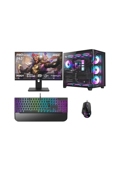 Dragos DRX7939 R7-5700X 32 GB 1 TB M2 NVMe SSD 16 GB RTX5060Ti 24.5" Free Dos Masaüstü Oyuncu Bilgisayarı