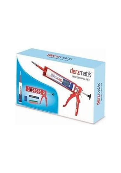 Adnoss Profesyonel Set 450gr Derz Silikon Tabancası, Maket Bıçağı, Sünger, Beyaz