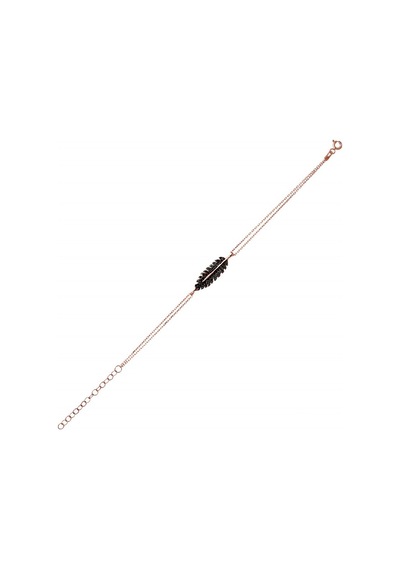 Tüy Motifli Tasarım Kadın Gümüş Bileklik N11.39900