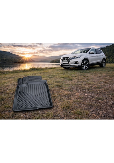 Nissan Qashqai Alt 2014-2020 Uyumlu 3d Oto Paspas Ve Bagaj Havuzu Set Premium
