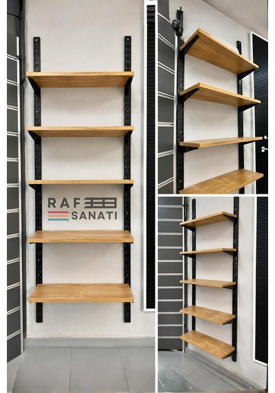 Tr 1 Adet - Suntalam Raf Tablası 60x30 Cm Safir Meşe Ahşap Raf Konik Dikme Sistemleri İle Uyumlu Genel