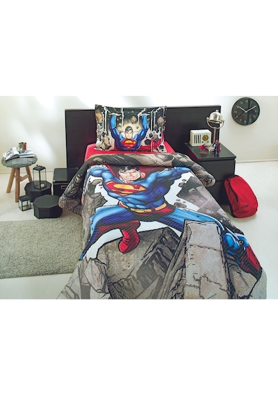 Özdilek Superman Stone Tek Kişilik Lisanslı Kapitone Çocuk Nevresim Takımı