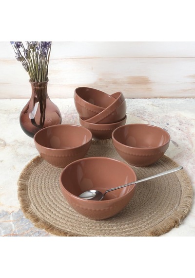 Kahverengi Bella Kase 14 Cm 6 Adet 605 Çok Renkli