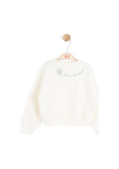 Xo Kids Kız Çocuk Sweatşirt 9 Ay - 4 Yaş39601 Krem - Lacivert