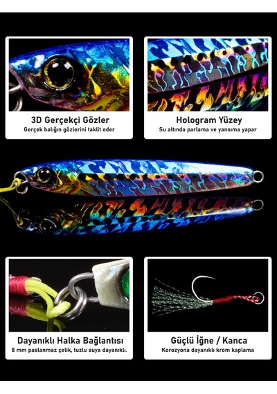 Jig, Zoka, Suni Yem, Uv Metal Jig, 80gr 11cm Jıgto Tide 80