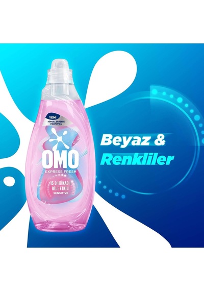 Express Fresh Sensitive Beyaz & Renkliler 37 Yıkama, Sıvı Çamaşır Deterjan