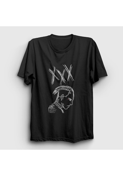 Presmono Unisex Neon Xxxtentacion T-shirt Siyah